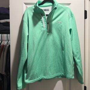 Callaway Mint Green Quarter-Zip Pullover